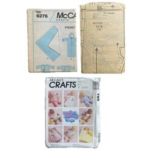 McCall's Waterbabies Doll CLOTHES Pattern Size: ALL #789/6276